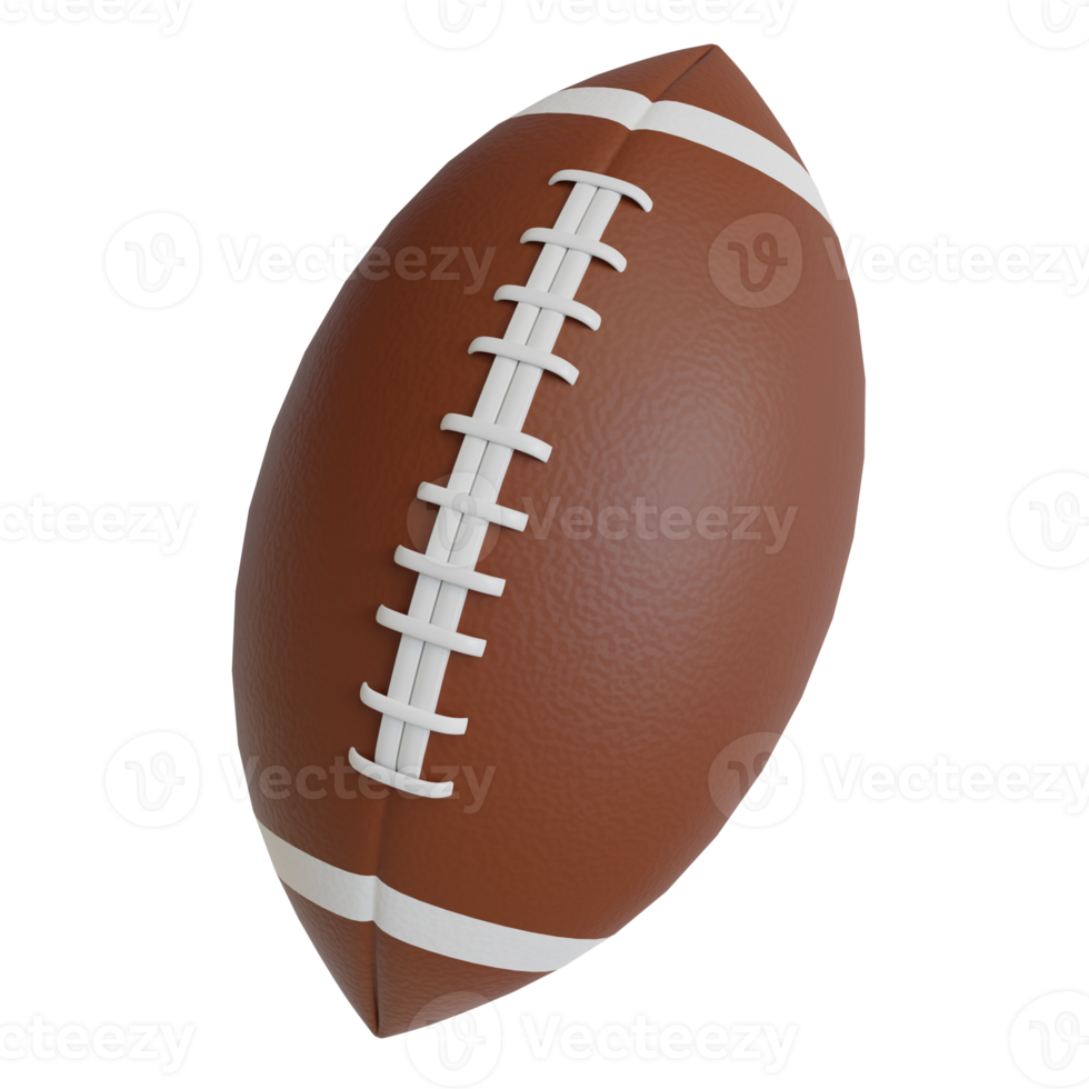 american football ball 3d render,sports equipment png