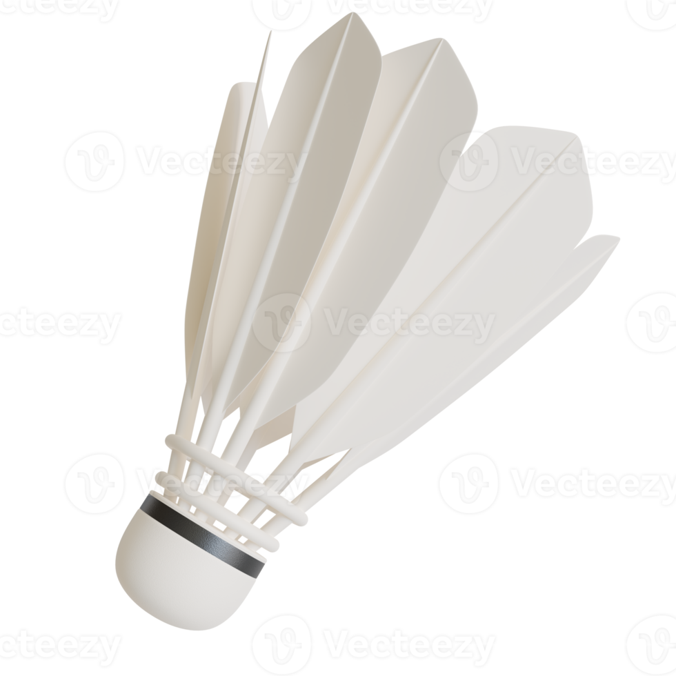 badminton shuttlecock 3d render,sports equipment 27188687 PNG