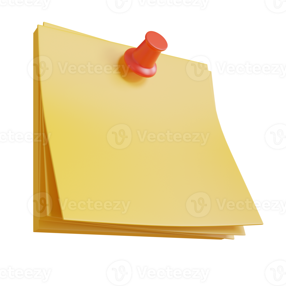 note paper 3d Illustrations,school equipment png