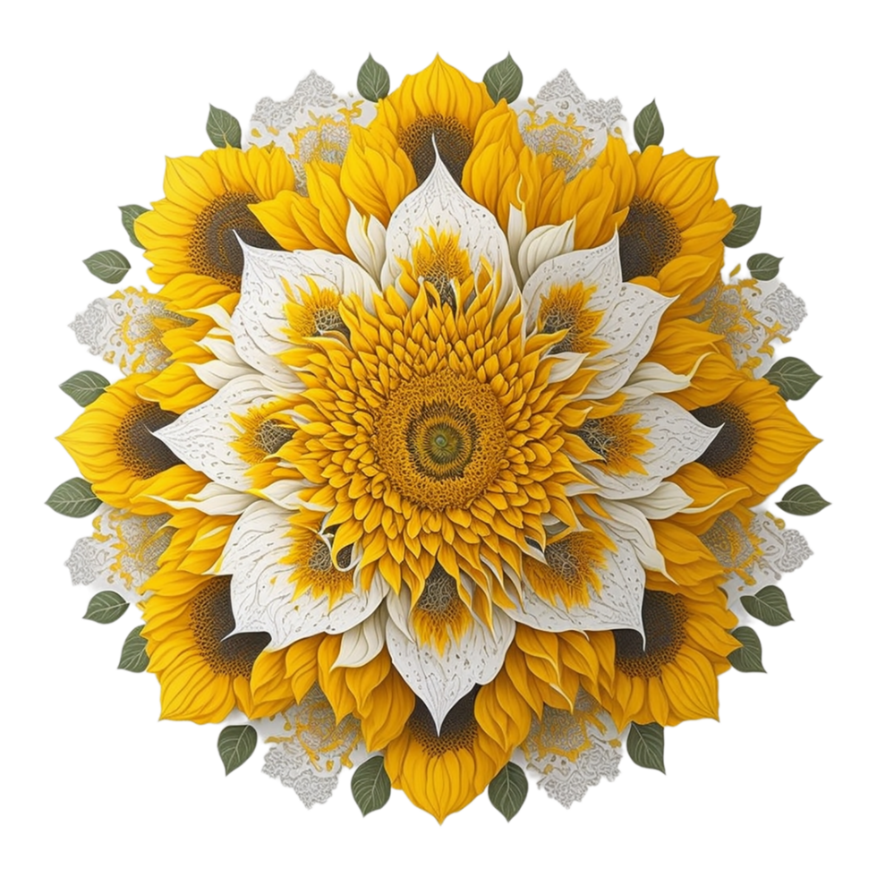 Mandala Design, bunt Mandala Design, ai generiert png