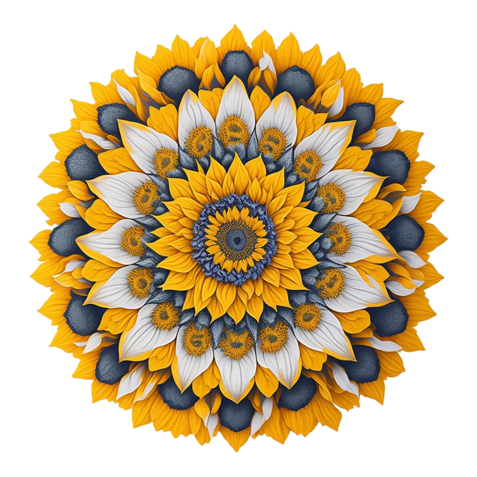 Mandala Design, Colorful Mandala Design, AI Generated png