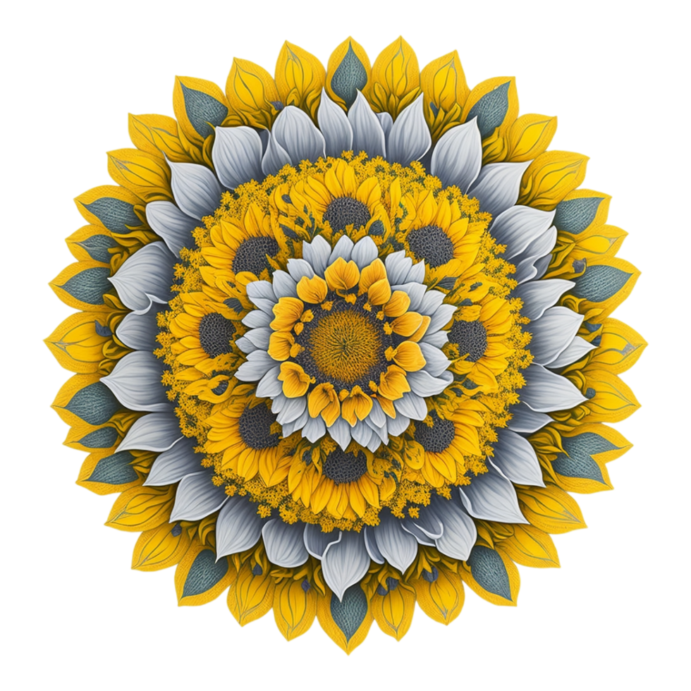 Mandala Design, bunt Mandala Design, ai generiert png