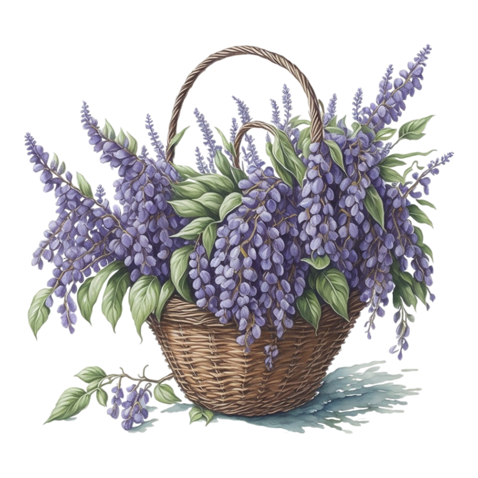 vattenfärg blommig korg, vattenfärg korg, blomma korg, vattenfärg blommig blomma design, vattenfärg blomma arrangemang blommig, vattenfärg blomma design, bröllop dekoration, ai genererad png