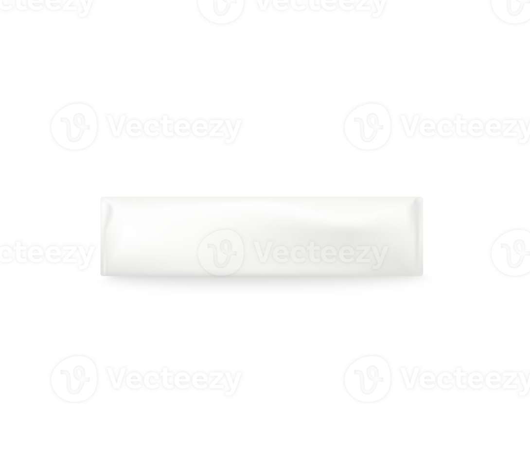 White soap bar wrapped in blank paper side view, realistic mockup. 3D mock up, isolated on white background. png