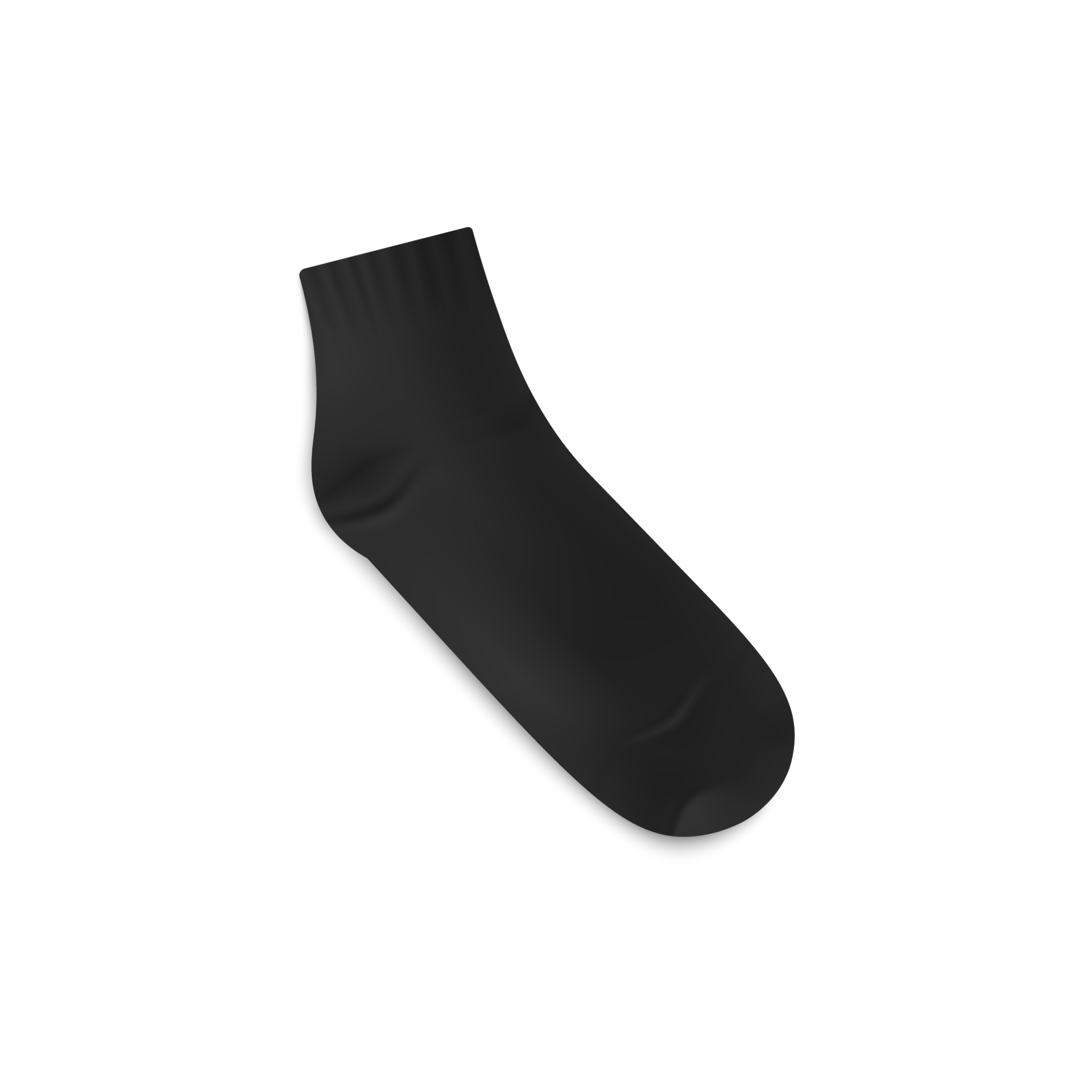 Empty realistic black sock mockup, illustration 27189293 PNG