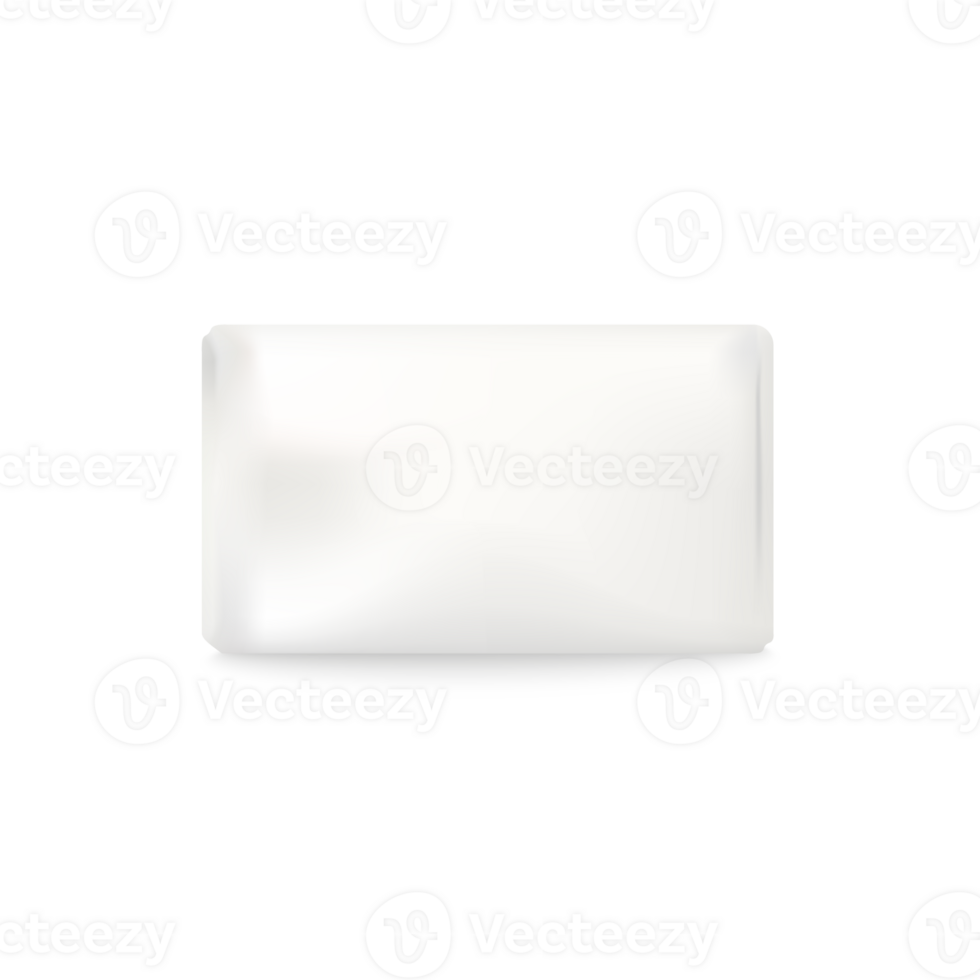 Soap paper package template top view, realistic illustration isolated. png