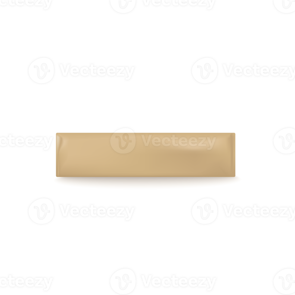 Mockup of soap paper wrapping side view, realistic illustration isolated. png