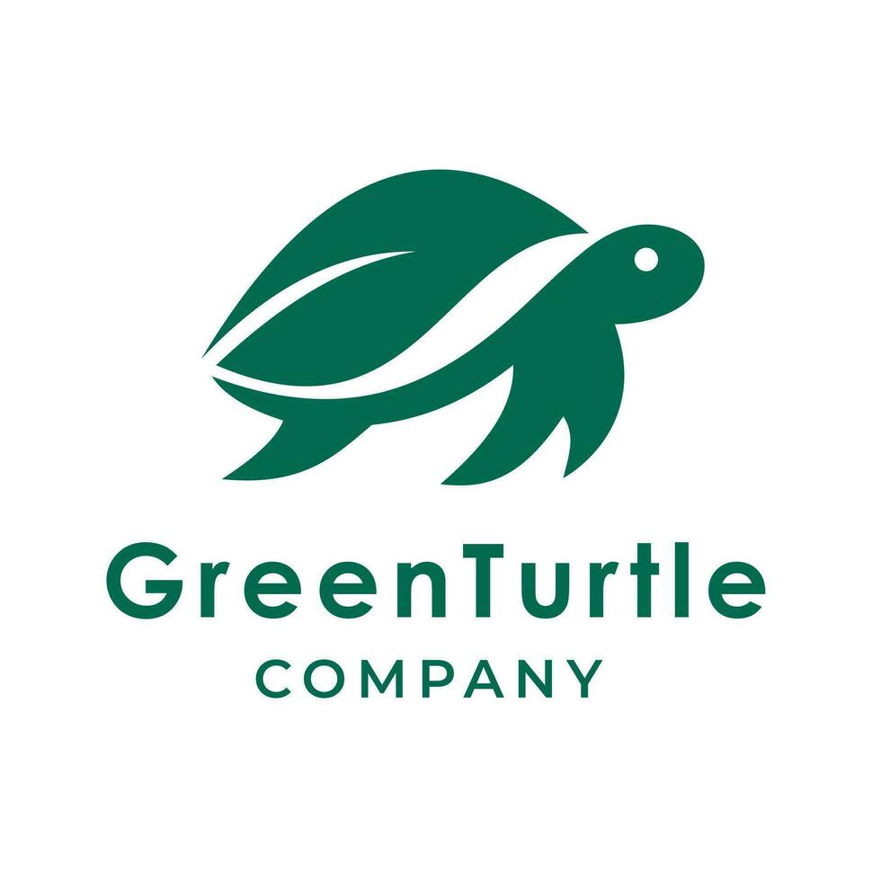 Inspiration Tortoise with Leaf Shell Vintage Retro logo design illustration vector