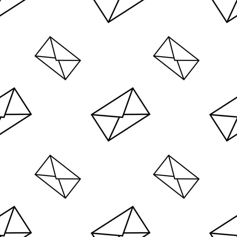 Envelopes, seamless pattern, vector. vector