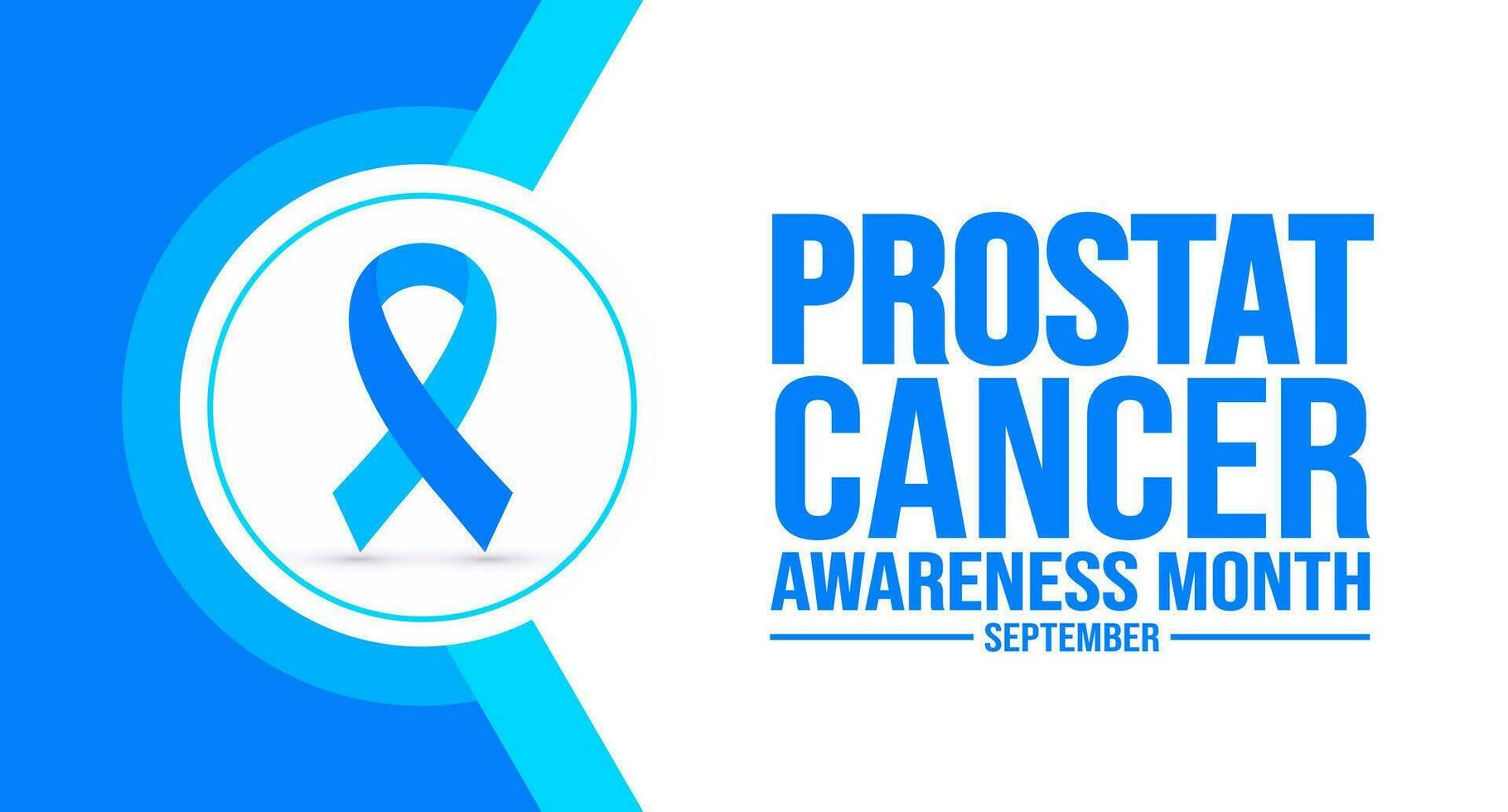 septiembre es próstata cáncer conciencia mes antecedentes modelo. fiesta concepto. fondo, bandera, cartel, tarjeta, y póster diseño modelo con texto inscripción y estándar color. vector