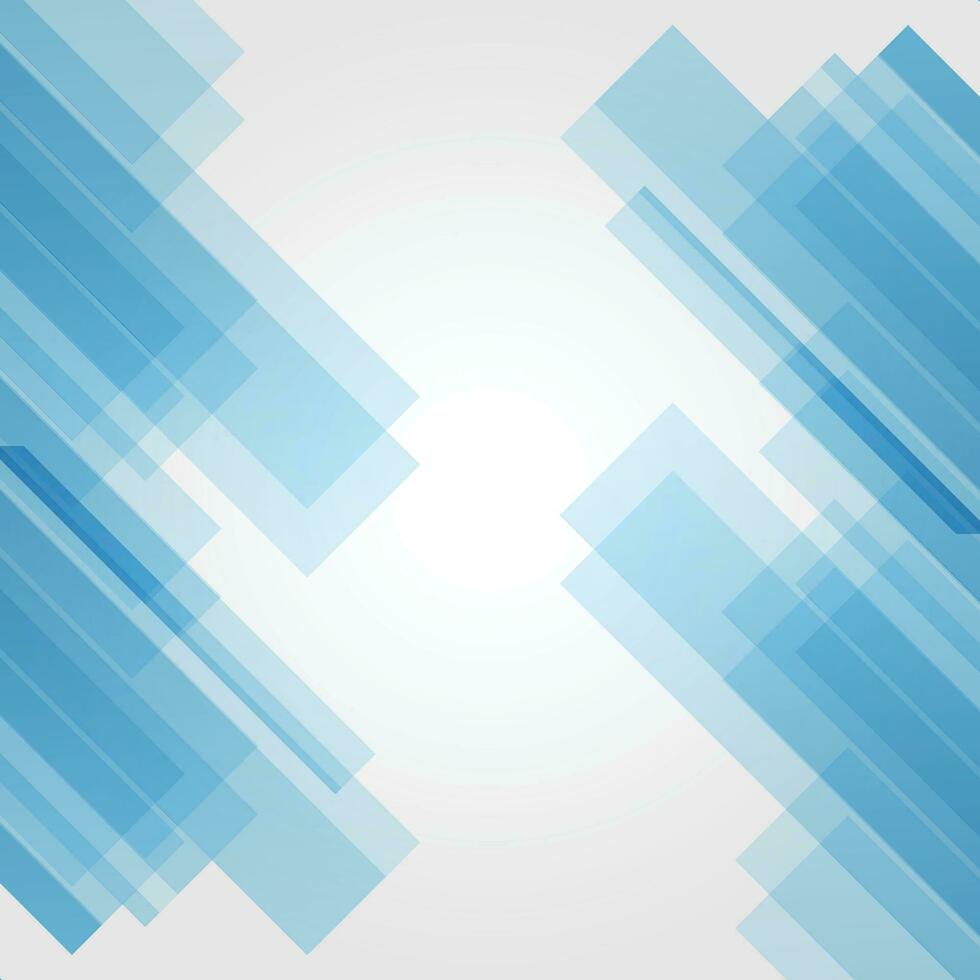 Blue technology blocks background vector