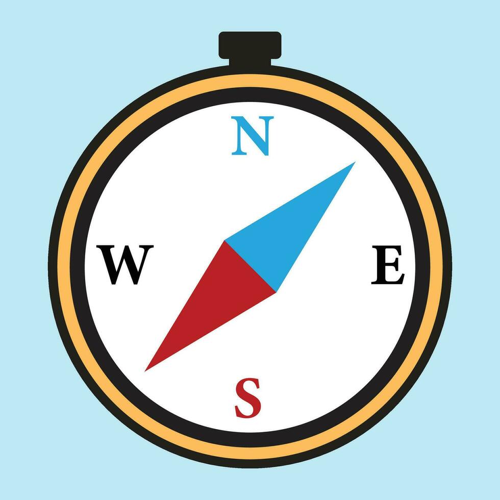 the yellow compass icon object - guiding journeys with a touch of warmth. vector