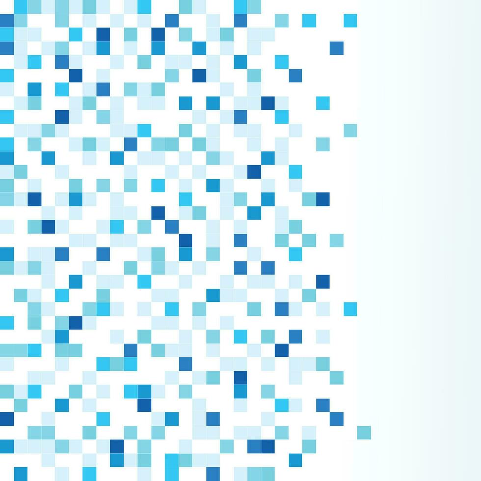 Blue technology blocks background vector
