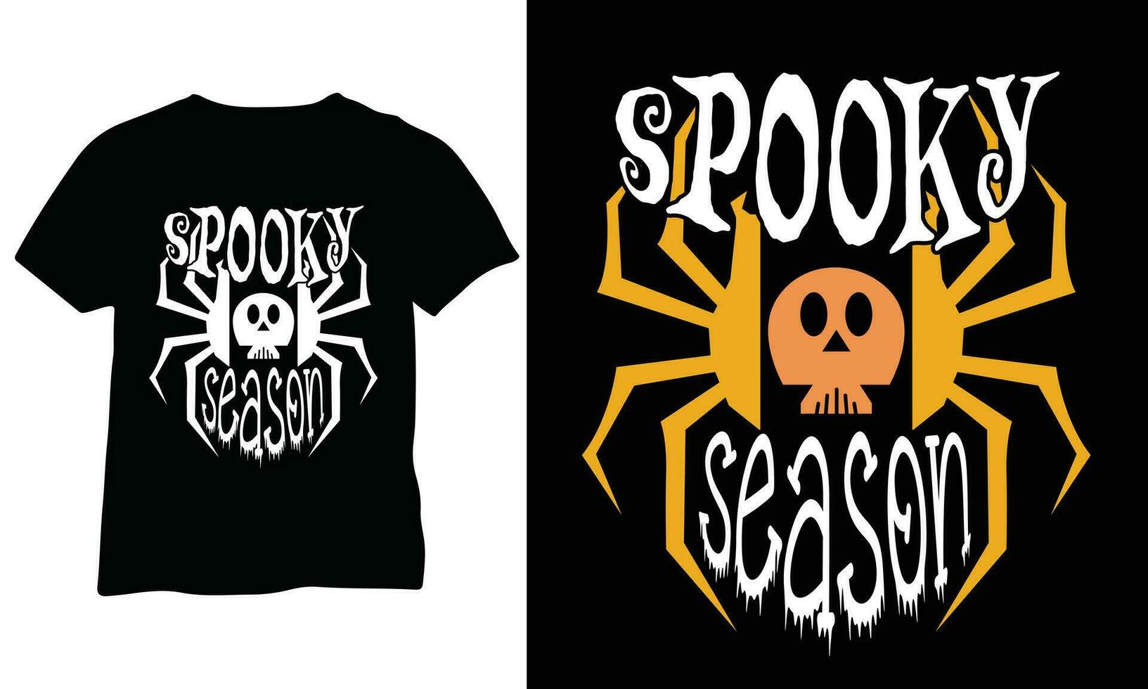 Spooky Season Halloween Ghost EPS Spooky Season Distressed Halloween Shirt vector eps design