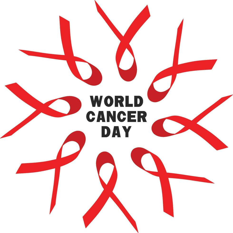 world cancer day vector