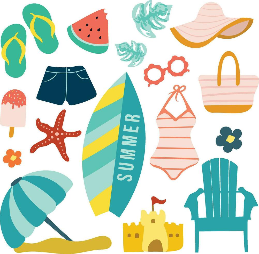 Vector of the summer elements