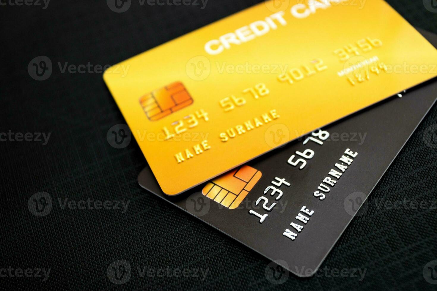 Concept of finance, banking and credit cards, for use in financial matters. photo