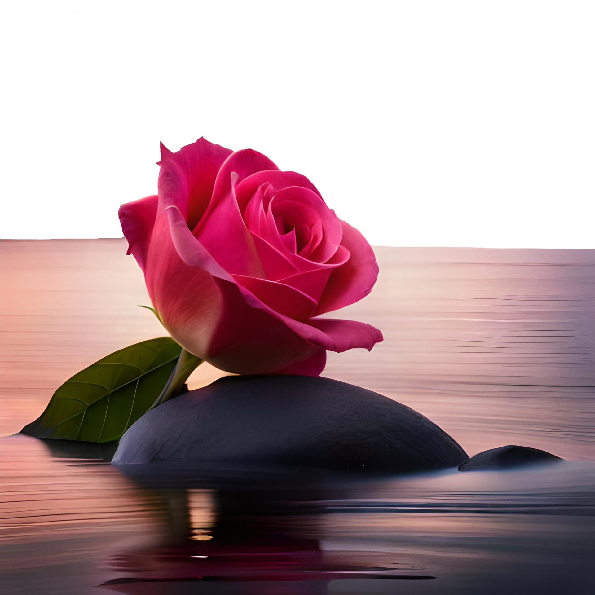 Romantic Pink Rose in Bloom generative with AI 27190436 PNG