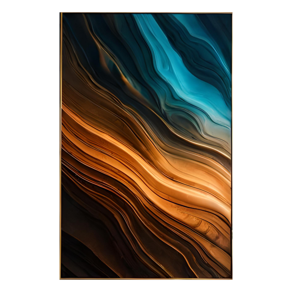 Abstract Flowing Curves generative with AI png