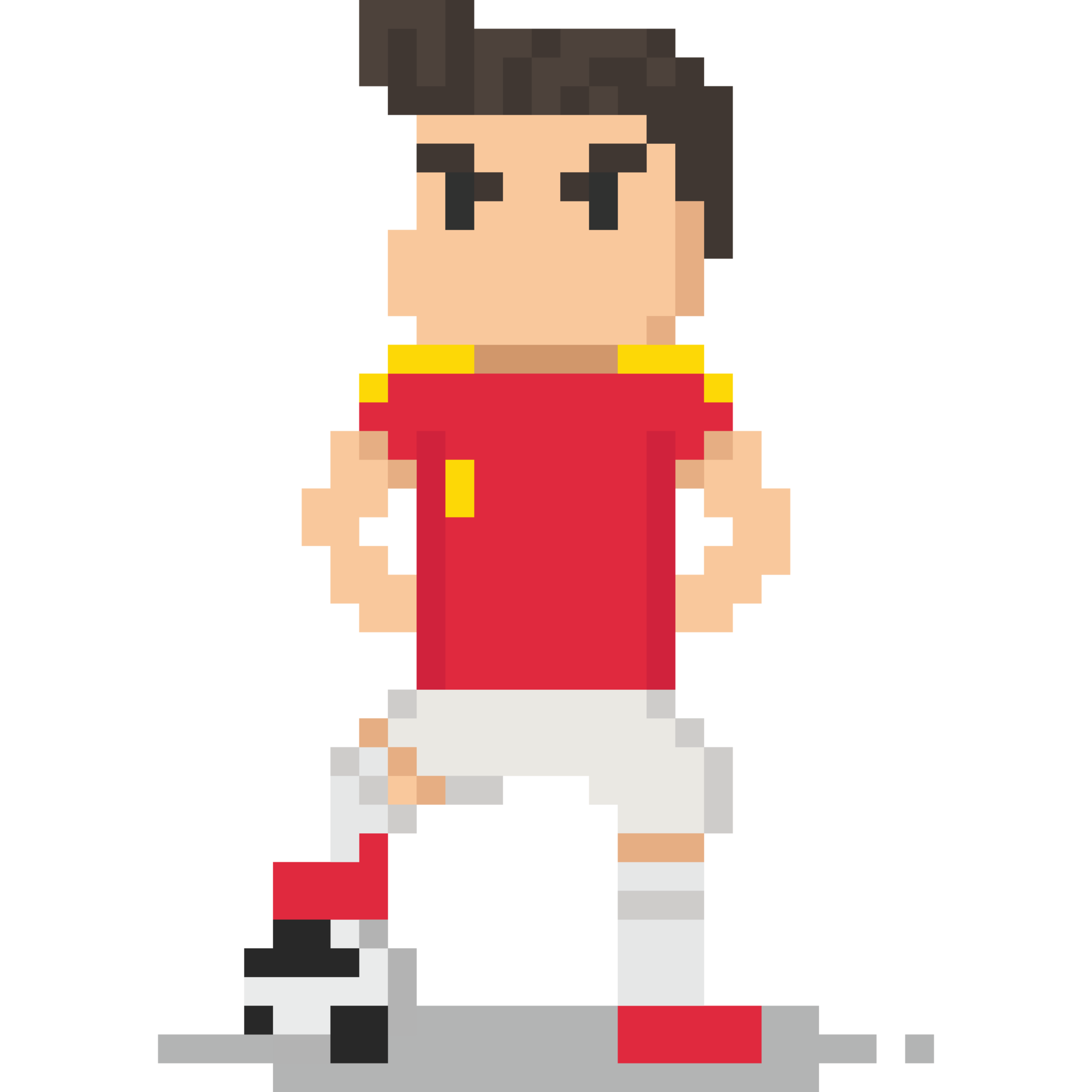 píxel Arte fútbol jugador con pelota 27190646 PNG