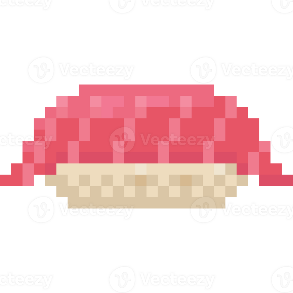 Pixel art tuna sushi icon png