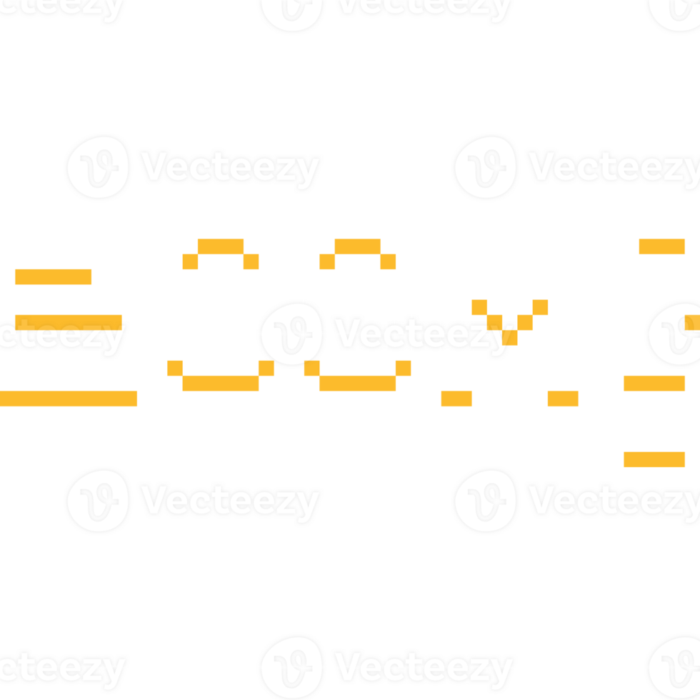 Pixel art boom text design png