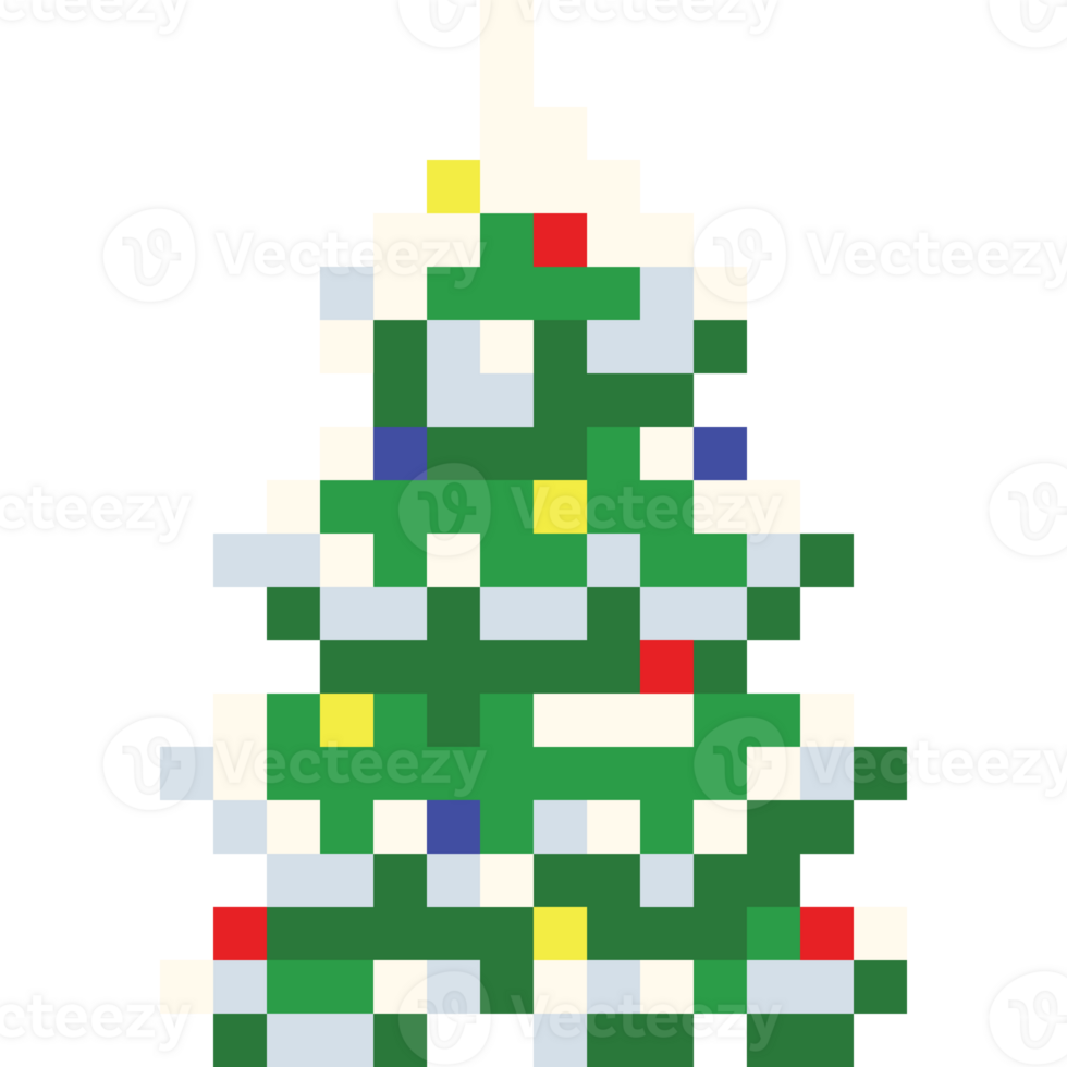 Pixel art christmas tree 2 png