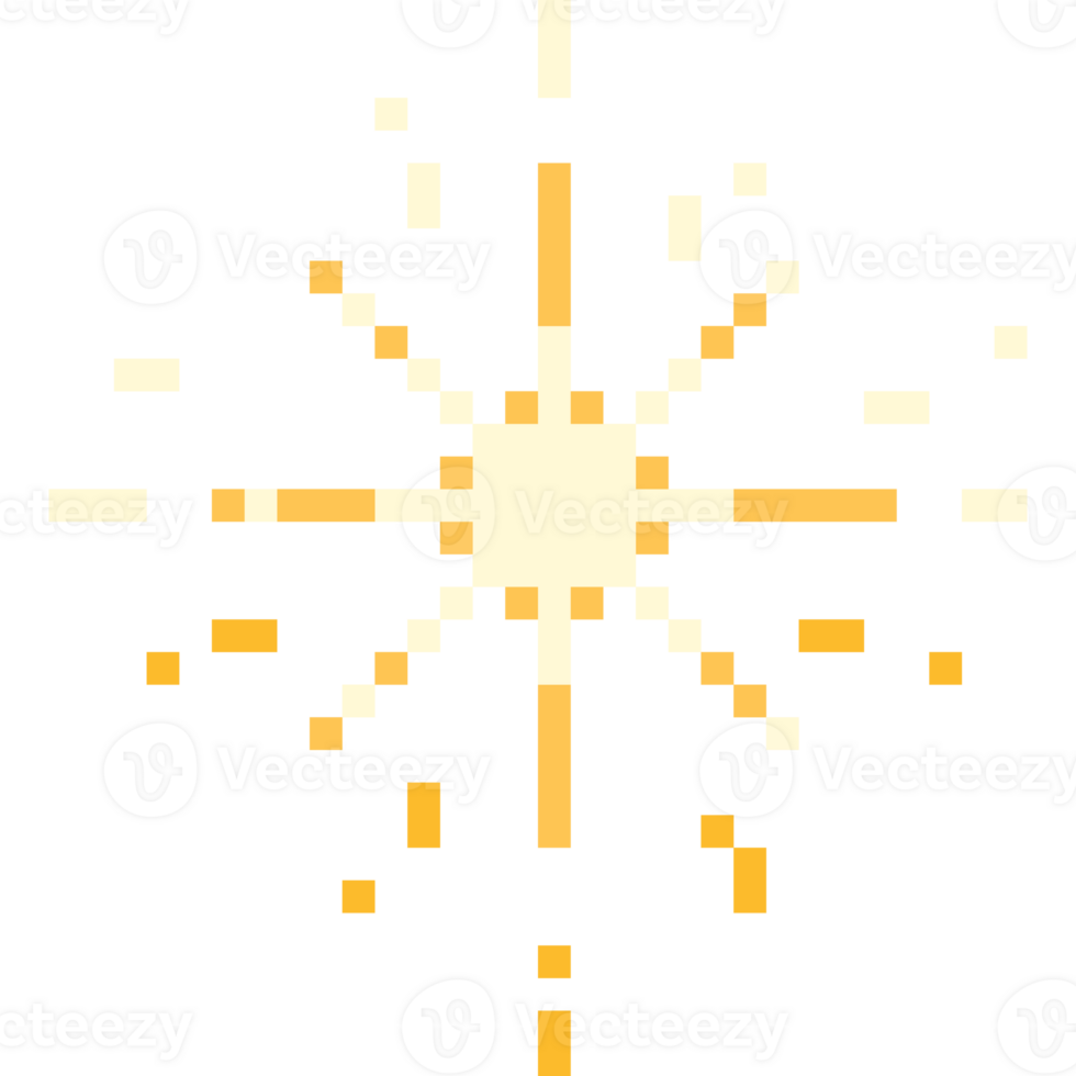 Pixel art firework icon 9 png