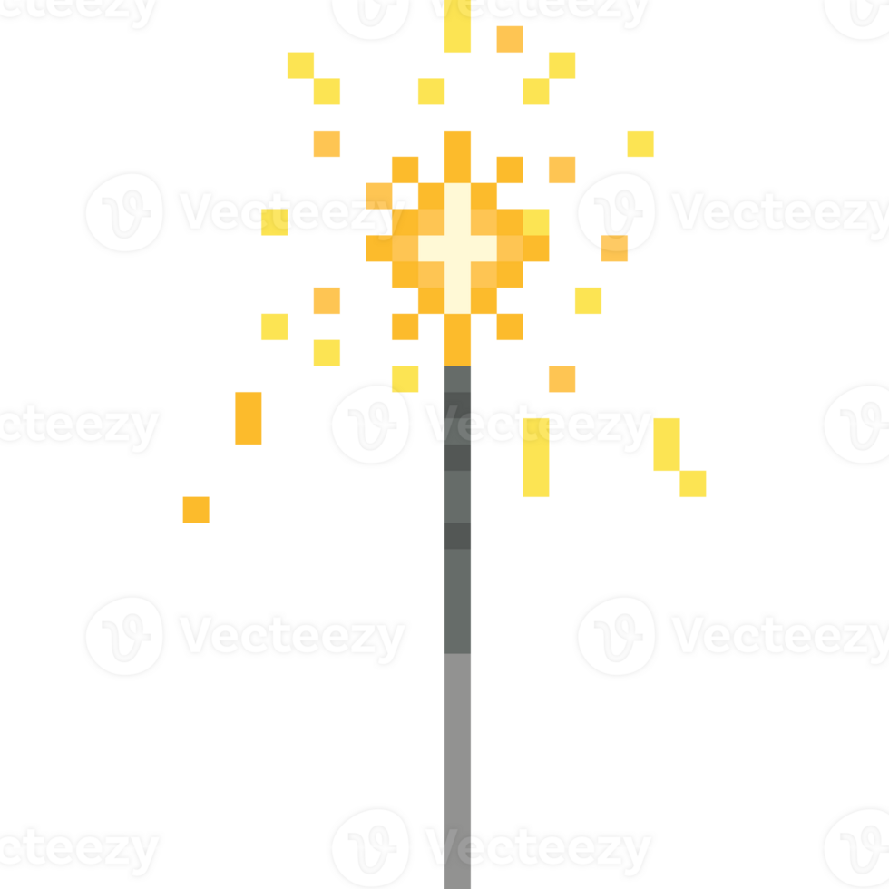 Pixel art firework icon 11 png