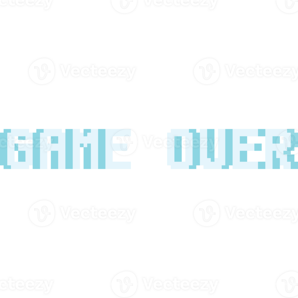 Pixel art game over text 2 png