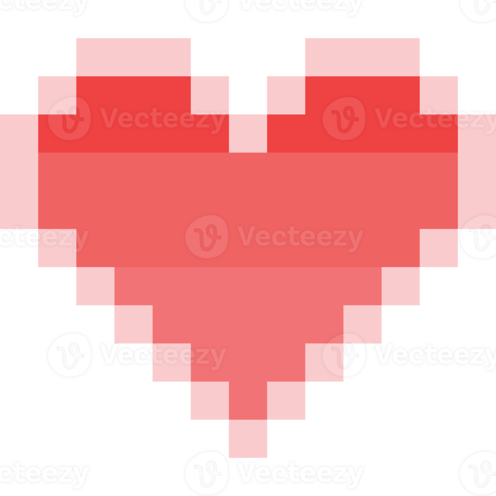 Pixel art valentine heart icon 2 png