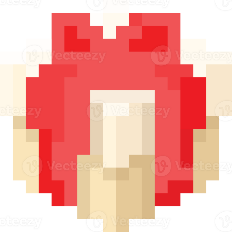 Pixel art white present box png