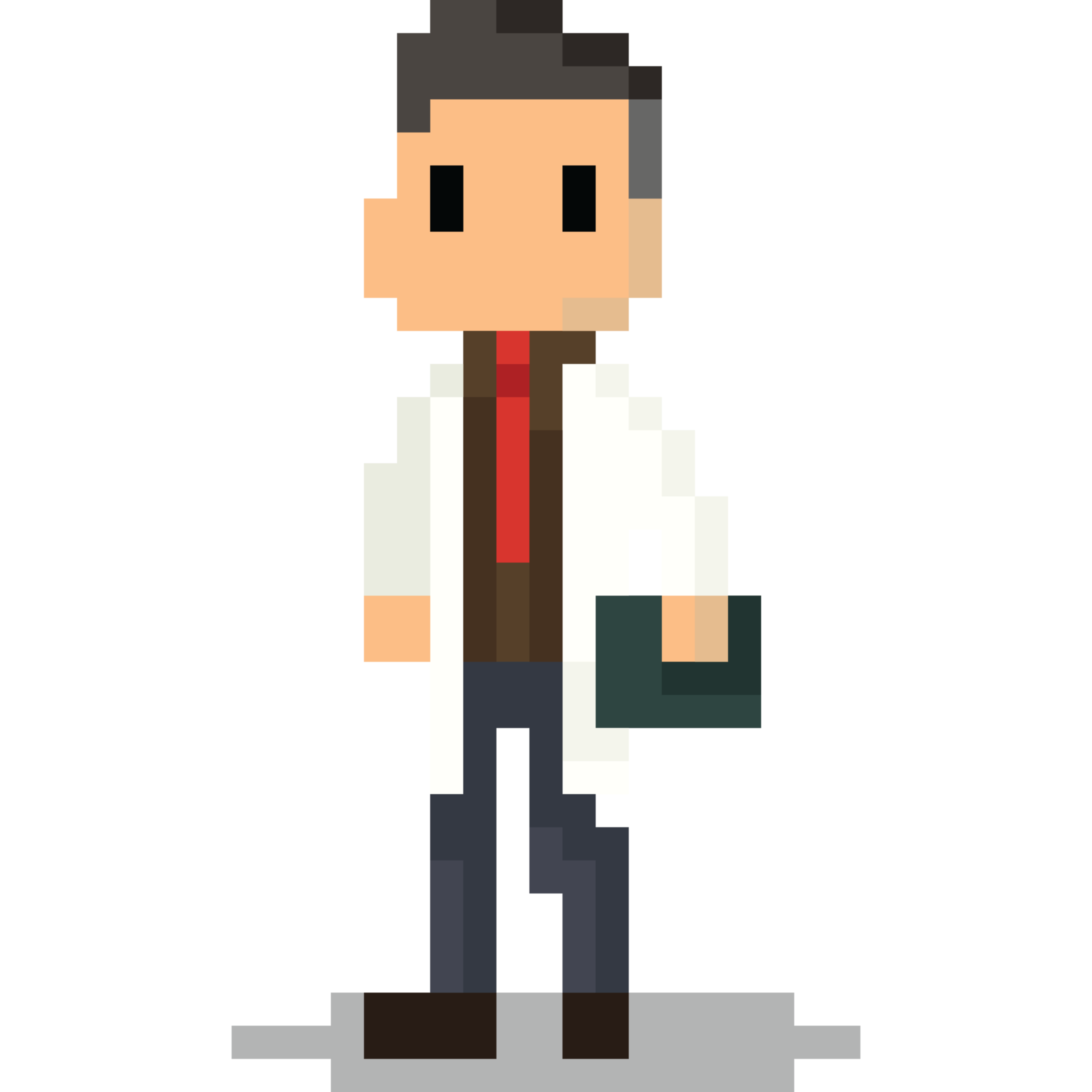 Pixel art male techer character 27191032 PNG