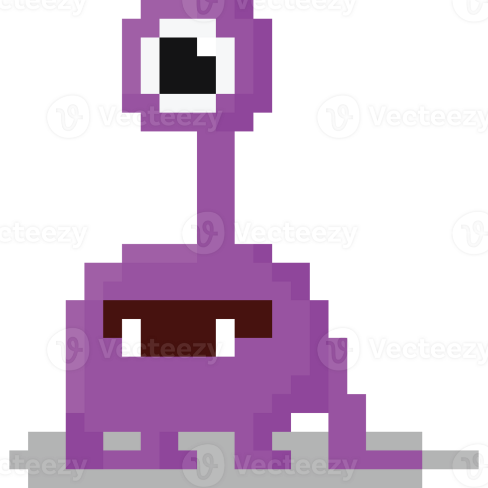 Pixel art monster character 6 png