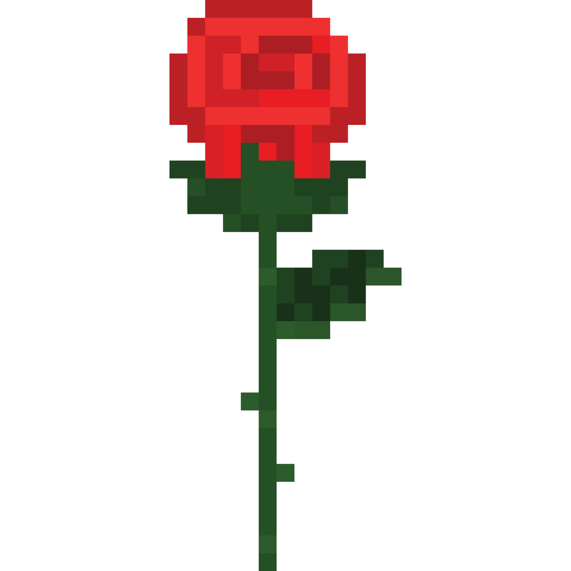 Pixel art red rose icon 2 27191068 PNG