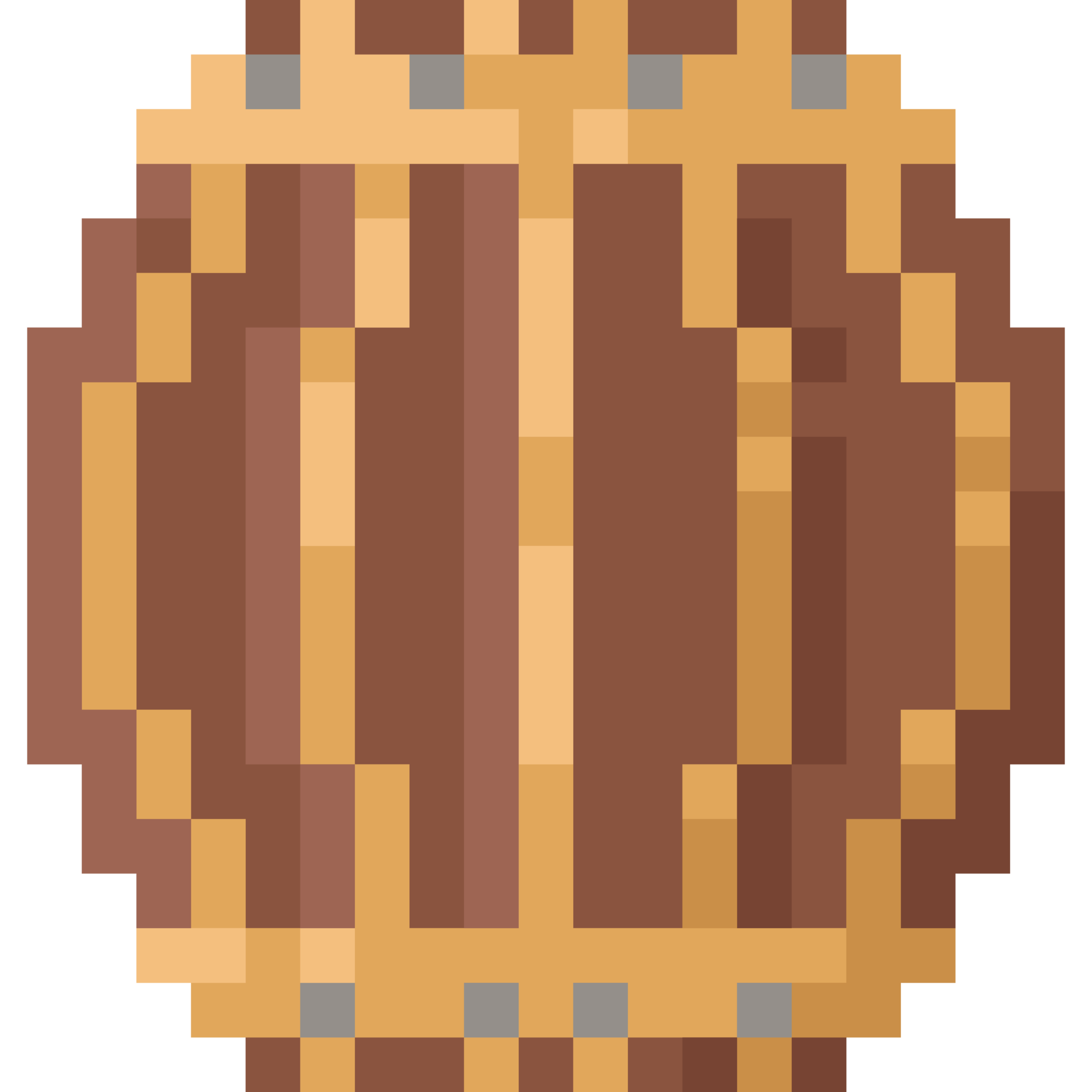 Pixel art beer barrel icon 27191095 PNG