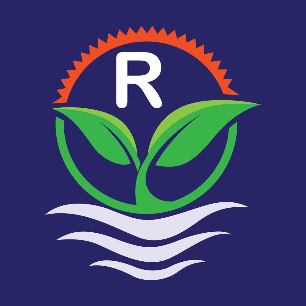 Leaf logo R images 27191360 Vector Art at Vecteezy