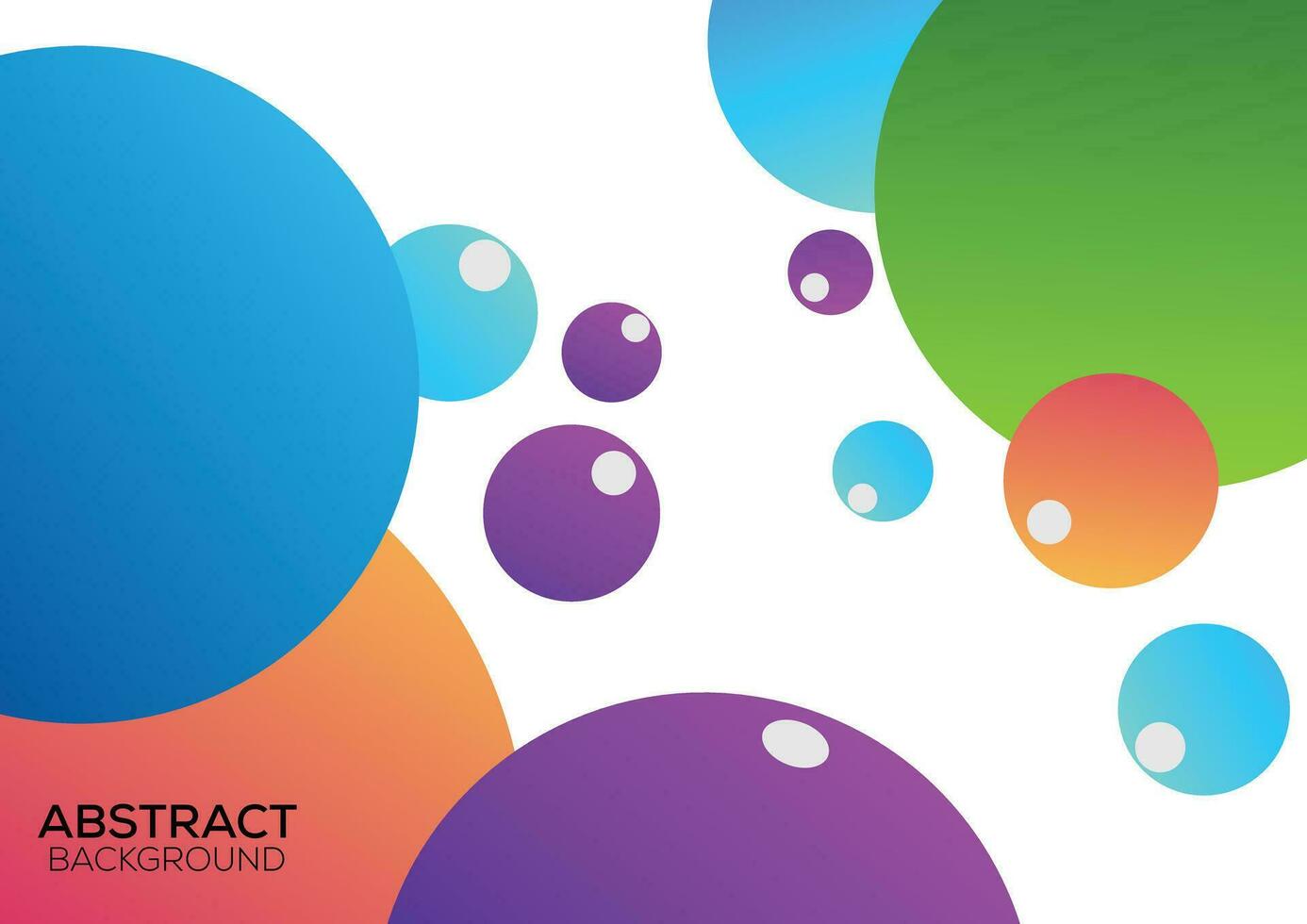 abstract bubble background design gradient color vector