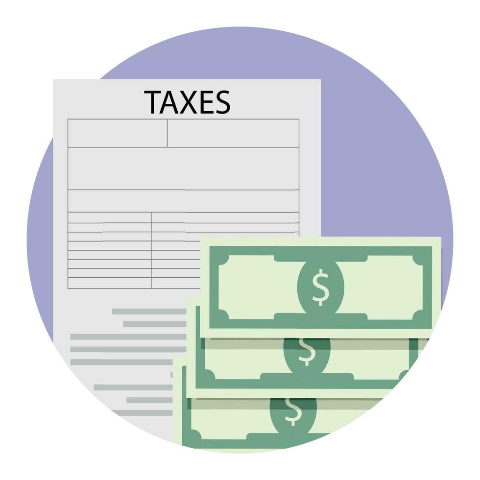 Taxation application icon. Vector app icon tax, illustration of icon app