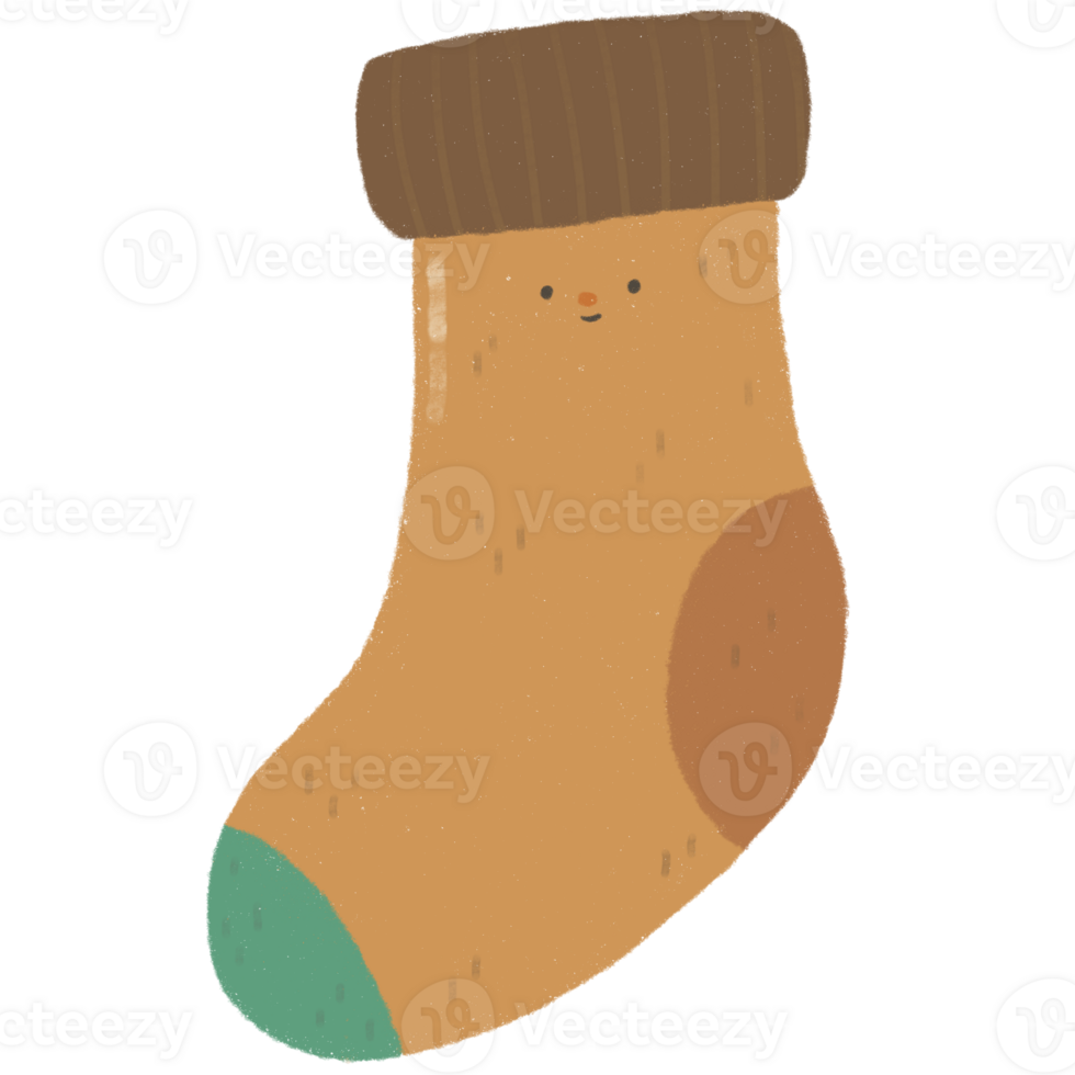 A sock with smile face png