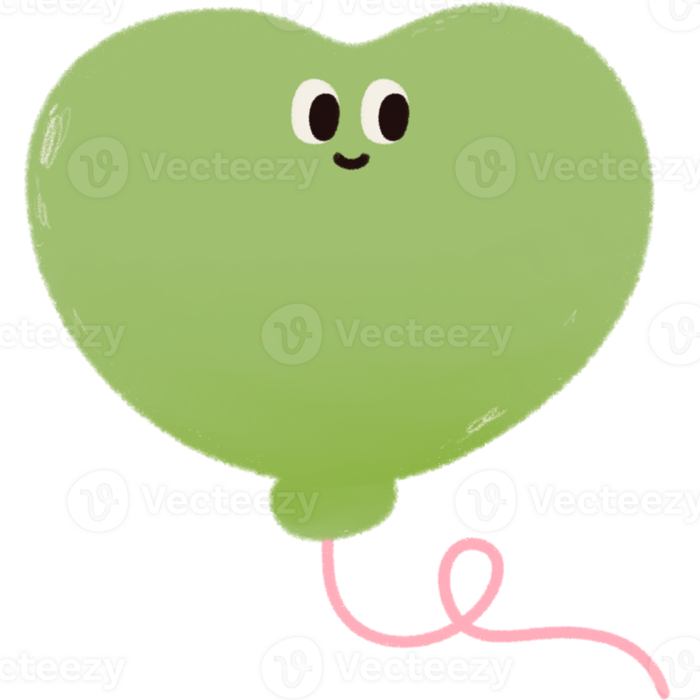 Colorful Balloon with Smile Face png