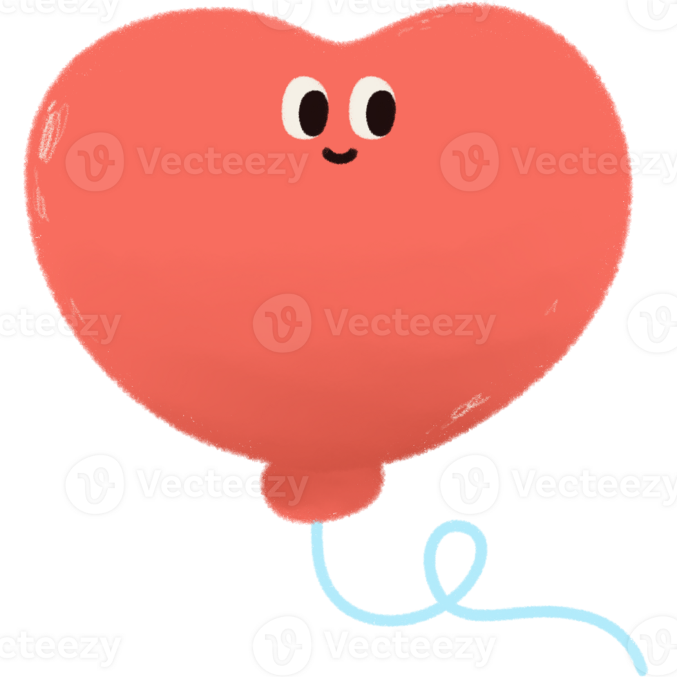 Colorful Balloon with Smile Face png