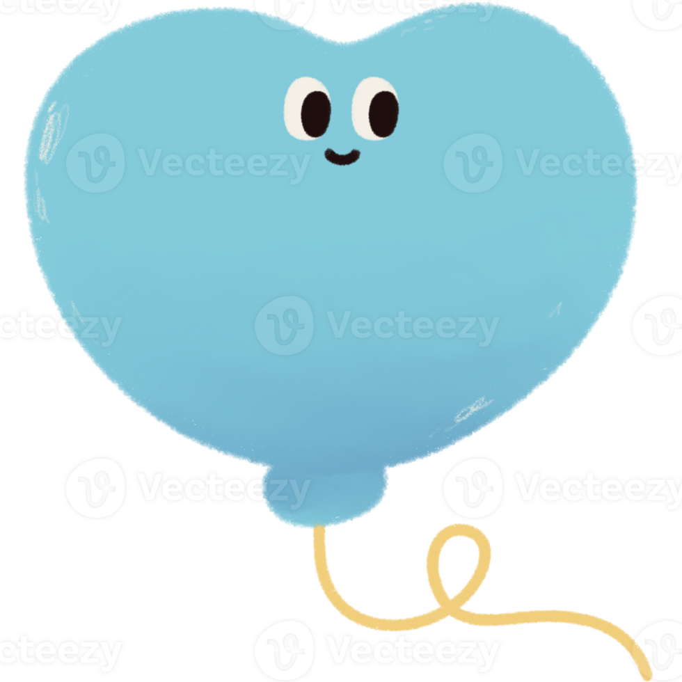 Colorful Balloon with Smile Face png