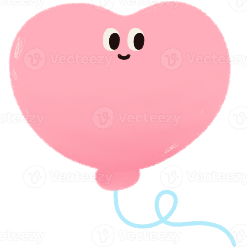 coloré ballon avec sourire visage png