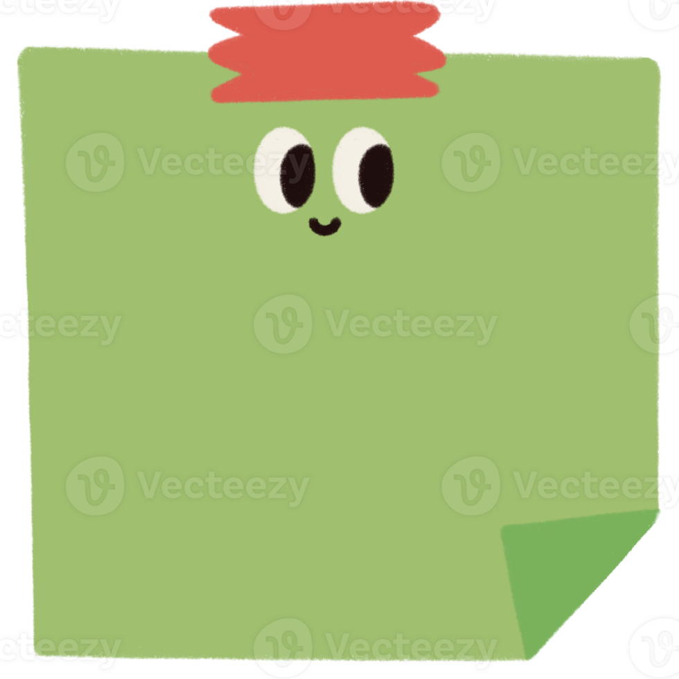 Memo note memo with smile face png