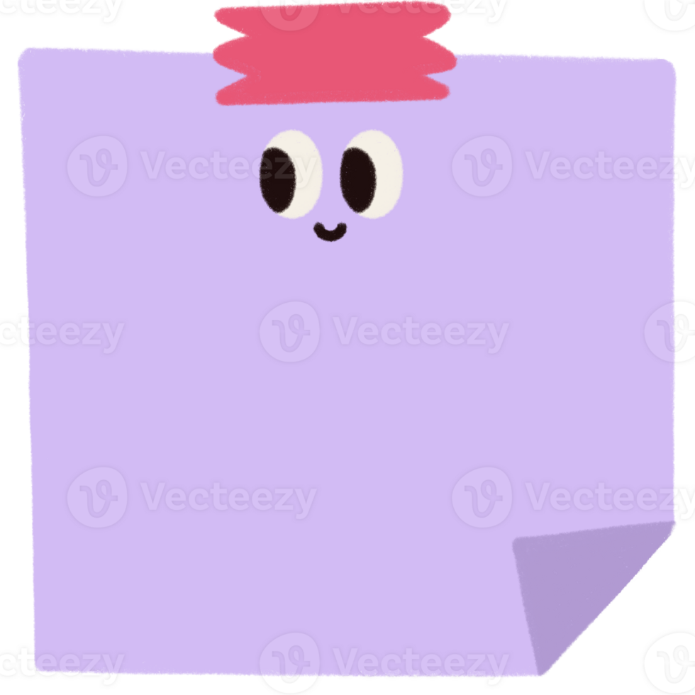 Memo note memo with smile face png