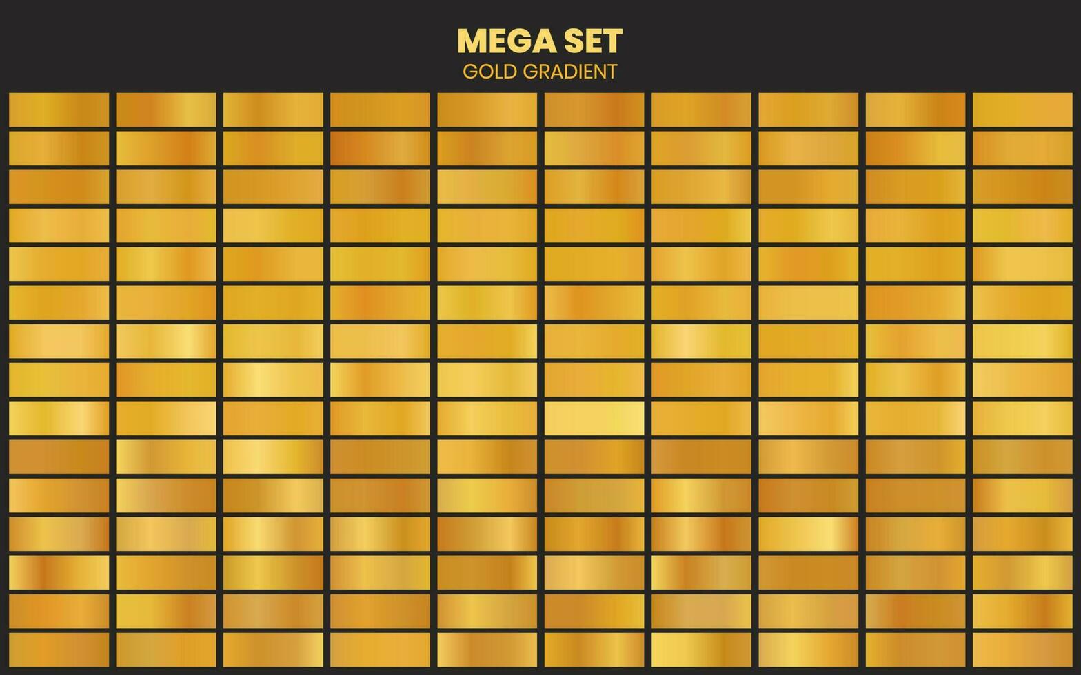 collection of golden gradient background with squares and lines vector