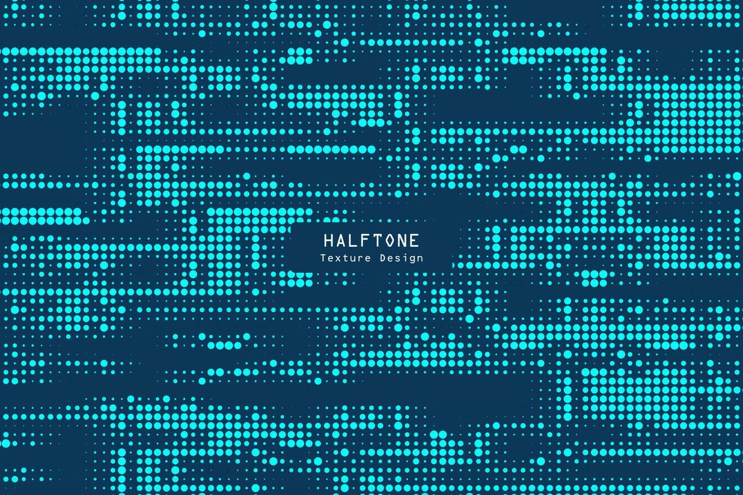 halftone pattern with blue dots on a dark blue background vector