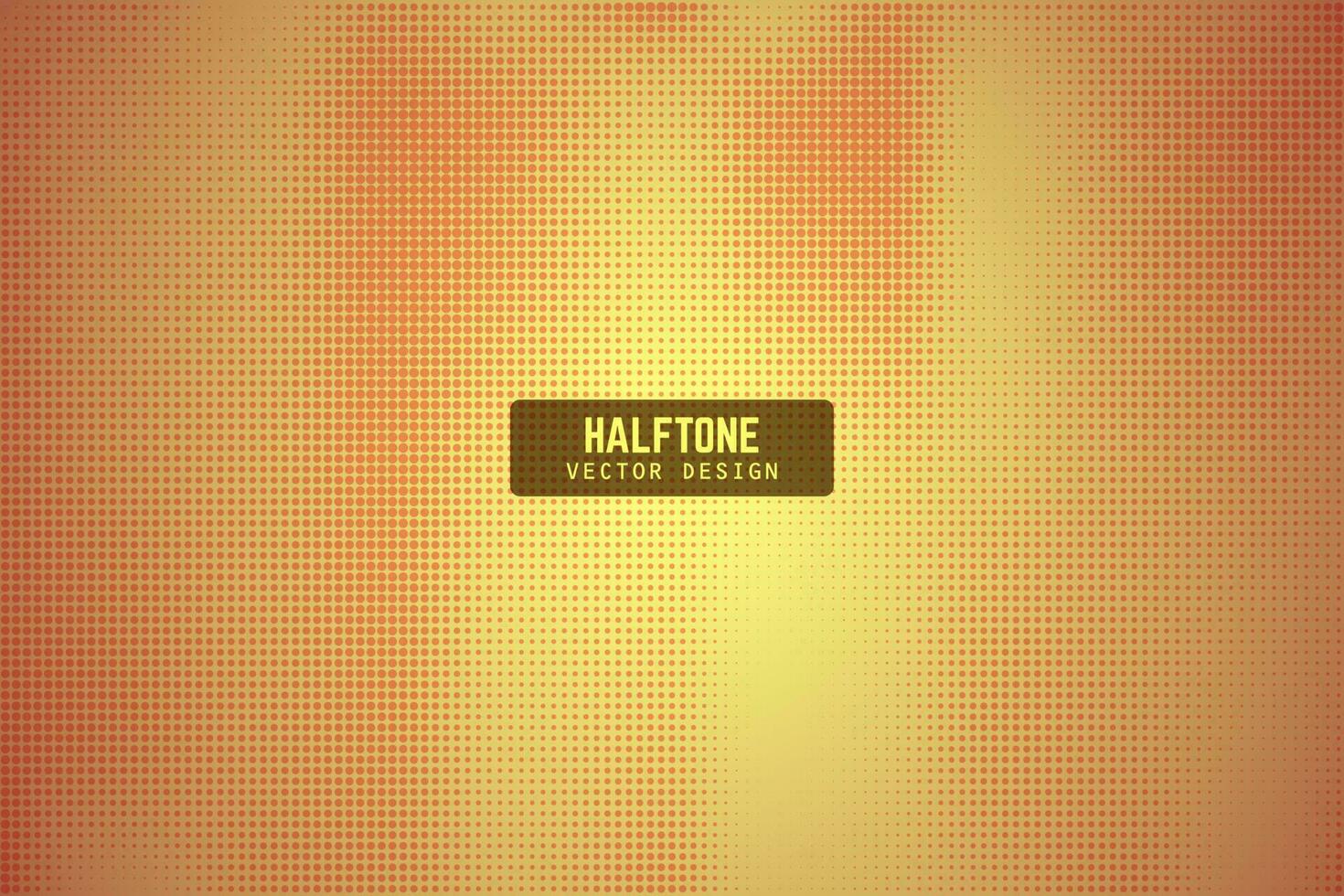 halftone vector background with orange and yellow halftone dots