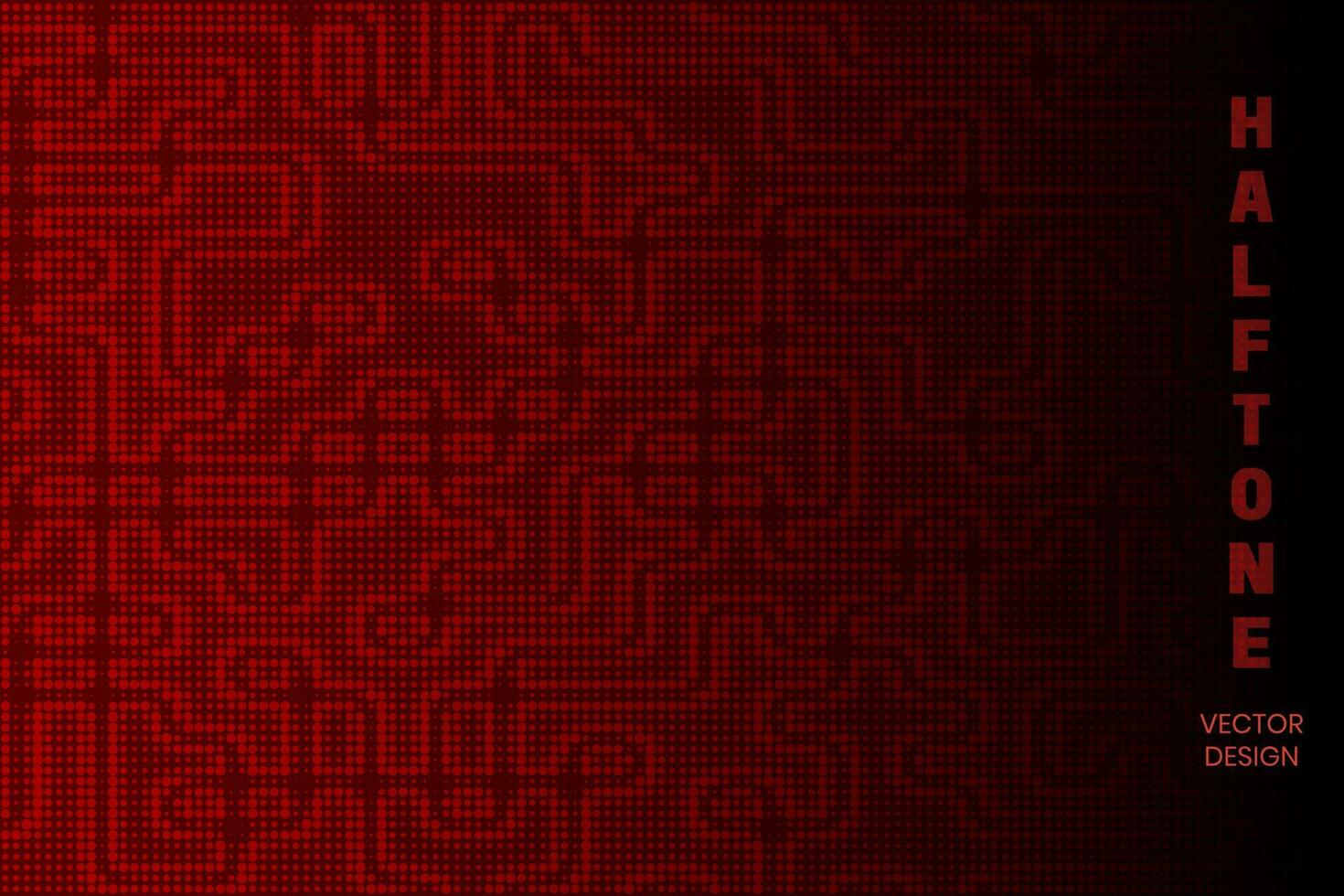 a red background with a circuit board design vector